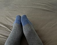 Getragene Socken und Unterwäsche